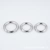 Hebilla de resorte de acero inoxidable hebilla de bloqueo anillo abierto accesorios para equipaje hebilla abierta acero titanio metal redondo color acero redondo