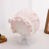 Gorro de Bebé Primavera y Otoño Transpirable para Niña Encaje Princesa Palacio Sombrero Protector Solar Meses Pequeños Niña Gorro Fetal Cálido