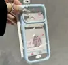 Conejo de lunares se convierte instantáneamente en compatible con Apple 17promax iPhone 16 funda transparente cielo estrellado dopamina