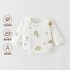Roupa de Algodão Puro para Bebê Recém-Nascido, Jaqueta Meio Costas, Acolchoada Fina de Algodão, Primavera, Outono, Inverno, Roupa Quente para Bebê Recém-Nascido de Mês Completo, Masculino e Feminino, Proteção da Barriga