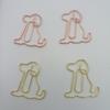 Clip para papel de perro color oro rosa clip para papel de animal clip para papel de dibujos animados pin con forma especial clip para papel creativo