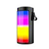 Novo alto-falante Bluetooth portátil luz ambiente áudio gramado ao ar livre luz noturna captador luz colorida cartão subwoofer