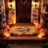 Amazon temu nuevo artículo popular de Halloween alfombrilla de suelo imitación palmera de coco entrada duradera resistente a la suciedad resistente al desgaste felpudo