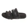 Pantuflas peludas de suela gruesa para mujer, aptas para usar en exteriores, otoño e invierno 2026, pantuflas de algodón esponjosas y modernas de lana de cordero para el hogar