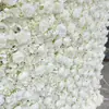 Amazon Transfronterizo Tela Blanca Base Flor de Simulación Pared de Fondo Pared de Flores Rosa Hortensia Decoración de Boda Pared de Flores