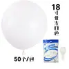 Globos Mate Engrosados de 18 pulgadas para Decoración de Eventos de Boda, Decoración de Fiesta de Cumpleaños, Decoración de Habitación de Boda, Set de Globos Redondos