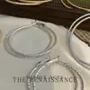 Pendientes de Aro Delgados Trenzados Estilo Mid-Century Vintage, Versátiles y Elegantes, Pendientes Grandes Exagerados con un Toque de Lujo Ligero y Sensación de Alta Gama