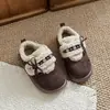 Zapatos Cálidos y Esponjosos Nuevo Otoño Lazo Birken Zapatos de Algodón Mujer Velcro 2026 Más Terciopelo Moda Zapatos Casuales