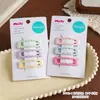 Set de 3 piezas de pinzas para el pelo de niños con dulces lunares de goteo de aceite, pinzas BB de estrella brillante, accesorios para el pelo de tienda física, pinzas para flecos