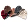 Nuevo gorro de punto de cachemira para otoño e invierno, unisex, cálido, protege los oídos, cubre la cabeza, patrón trenzado, estilo coreano