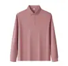 Camisa Polo Unisex de Manga Larga Estampada con Cuello de Solapa de Negocios y Logo Estampado por Calor Ropa de Trabajo Camiseta Casual de Gama Alta