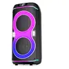 Modelo Privado Popular Transfronterizo Altavoz Bluetooth Dual de 8 pulgadas Subwoofer Portátil de Alta Potencia Altavoz Bluetooth Inalámbrico para Exteriores