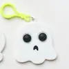 Llavero de PVC transfronterizo para Halloween, antirroedores, descompresión, pionero, dedo, burbuja, calabaza, murciélago, bolsa colgante