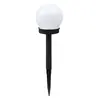 Luz solar de suelo esférica de 10 cm, luz solar para patio, luz para césped de exterior, luz decorativa de paisaje impermeable para jardín