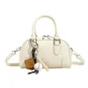 Yuezi 2026 Primavera Nova Bolsa Vintage Feminina Moda Bolsa de Mão em Couro com Cera de Abelha Bolsa Almofada Bolsa Boston Texturizada Transversal