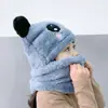 Chapéu de inverno infantil fofo desenho animado panda chapéu de pele meninos e meninas engrossado quente proteção de orelha chapéu bebê bolsa cabeça boné