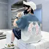 Camiseta de Algodón Puro de Manga Corta para Niños 2026 Nueva Ropa de Verano Camiseta Tie-Dye para Niños Camiseta de Verano con Dibujos Animados de Manga Corta para Niños