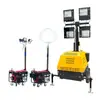 Sistema de Iluminação de Emergência com Proteção Integrada 4*100W Lâmpada de Iluminação Ajustável Tempo de Trabalho Contínuo 13H Padrão