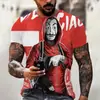 Camiseta Unisex de Manga Corta con Cuello Redondo, Patrón de Payaso DC, Máscara Maligna 3D, Suministro de Fábrica de Estación Independiente de Camarones de Amazon
