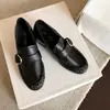 Mocasines de Tacón Grueso para Mujer 2026 Nuevos Versátiles Punta Redonda Tacón Grueso Tacón Alto Mocasines Plisados Estilo Británico Zapatos Pequeños de Piel para Mujer