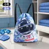 Bolsa de almacenamiento para natación infantil, doble uso para separación de húmedo y seco, mochila para niños mayores, bolsa de almacenamiento para traje de baño y sombrero de playa