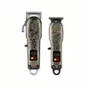 Set de Cortapelos Combo Transfronterizo LED LCD Cortapelos Eléctrico Recortador Eléctrico Recortador de Cabello