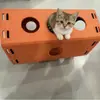 Cama para Gatos de Fieltro Perforado en Stock al por Mayor, Escondite para Mascotas para una Sensación de Seguridad, Nido para Dormir Gatos Adecuado para Todas las Estaciones, Cama para Gatos Tipo Agujero de Árbol