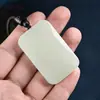 Mongolia Exterior Material Marca de Paz y Seguridad Alta Imitación Jade Hetian Material Boca Amarilla Marca Pan Qemal Jade Blanco Verde Marca Paz E18