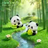 Miniatura de filhote de panda fofo para paisagismo de jardim, decoração DIY, pequenos enfeites de mesa
