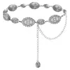 Corrente de Cintura Estilo Corrente de Metal para Mulheres, Adequada para Vestidos, Modeladora de Cintura, Cinto para Terno, Faixa Decorativa de Cintura, Cinto Versátil para Suéter, Moderno
