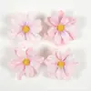 Imitación Ins Pequeño Fresco Terciopelo Flor de Cerezo Cabeza Pasador Hecho a Mano DIY Corona Adorno para el Cabello de Boda Material para Ramillete Flor Artificial