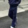 Nuevo Otoño para Hombre Cuello Alto Deportivo Holgado Manga Larga Pantalones Largos Moda Versátil Tendencia Pícaro Guapo Conjunto Casual