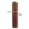 Herramientas de Cuero Hechas a Mano DIY, Tubo de Almacenamiento de Agujas para Coser a Mano, Dispositivo de Almacenamiento de Agujas de Madera Maciza, Tubo de Madera Antióxido para Almacenamiento de Artículos Pequeños