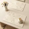 Mantel Floral Retro Francés Impermeable Resistente al Aceite Resistente a Quemaduras Mantel de Mesa Occidental Uso en el Hogar Sin Lavar Cuero Resistente a la Suciedad Aislamiento Térmico Mantel de Mesa