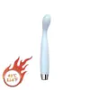 Mini Vibrador G-Spot para Mulheres, Massageador Pessoal Fino de TPE, Estimulação Clitoriana e Vaginal Potente, Alimentado por Bateria, HL17
