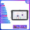 Adecuado para Volkswagen Magotan Sagitar Santana Navigator de 8 pulgadas Coche Pantalla Grande Imagen de Reversa Android Carplay