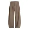 Pantalones Casuales Estilo Old Money con Diseño de Cimitarra para Hombre Sueltos Otoño Retro Diseño de Nicho Color Sólido Pantalones de Pierna Ancha Pantalones Largos