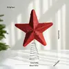 Estrella decorativa para la punta del árbol color champán, estrella explosiva de espuma, decoración navideña con purpurina, adorno navideño, decoración de mesa navideña