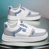 Zapatos de Hombre, Zapatos Planos Transpirables de Invierno sin Cordones, Zapatos Casuales de Cuero Impermeables y Antideslizantes para el Trabajo, Zapatos Deportivos Blancos de Moda