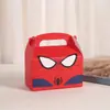 Bolsa de Papel de Spiderman Lista para Usar del Fabricante, Bolso con Divertido Personaje de Dibujos Animados Impreso, Regalo para Niños, Exquisita Bolsa de Papel Kraft