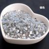Lentejuelas de cristal redondas de 2/3/4 mm para joyería DIY, vestido de novia cosido a mano, cuentas transparentes de escamas de pez, cuentas de PVC