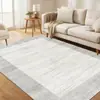Alfombra de sala de estar plegable lavable de cachemira sintética vintage desgastada transfronteriza con base antideslizante de TPR y pelo corto para dormitorio