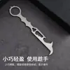 Rueda a prueba de explosiones, gancho para quitar piedras, rompecristales de seguridad para coche multifuncional, llave de acero inoxidable 6 en 1, portátil