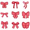 Patches de Tecido Bordados com Laço Rosa em Estoque para Venda Atacado, Exclusivamente para Vendas Transfronteiriças, Patches Termocolantes para Decoração DIY em Roupas