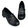 Mocasines de Estilo Nuevo Primavera 2026, Estilo Británico, Tacón Grueso, Zapatos de Cuero Planos sin Cordones, Suela Suave, Zapatos Cómodos para Mamá