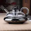 Tetera de Estilo Nuevo, Tetera de la Fortuna Cola de Rata, Olla para Preparar Té, Juego de Té Estéticamente Agradable con Filtro, Tetera para el Hogar, Olla de Vidrio para Cocina de Cerámica Eléctrica