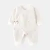 Ropa de Mariposa para Bebé Recién Nacido, Ropa sin Costuras, Ropa de Monje de Algodón Puro para Otoño e Invierno, Monos de Bebé con Velcro