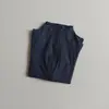 Ropa de yoga de lu's mismo estilo para mujer, top de entrenamiento de manga larga de secado rápido, chaqueta de fitness ajustada, chaqueta deportiva para correr