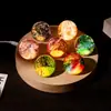 Cuentas de Vidrio de Colores Bola de Cristal Luminosa Cielo Estrellado Luz Nocturna Decoración Creativa de Escritorio para el Hogar Adornos Regalos Navideños