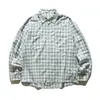 Yidao Vintage 2026 Primavera Nuevo Estilo Universitario Japonés de Moda Camisa de Manga Larga a Cuadros Fresca para Hombres y Mujeres